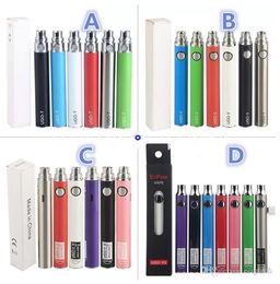 2SET Ecpow UGO V3 V II 510 Thread Battery Variable Voltage Micro USB Rechargeable EGO Vape Pen 650 900 mAh Evod VV Preheat Passthrough&Charger