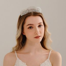 Luxurious Silver Headpieces Rhinestones Wedding Bridal Crowns Bridal Jewellery Bridal Tiaras