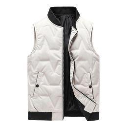 Men's Vests 80% White Duck Down Men Vest Jacket 2023 Winter Thick Male Parkas Coats Fashion Windproof Warm Waistcoat Oversized