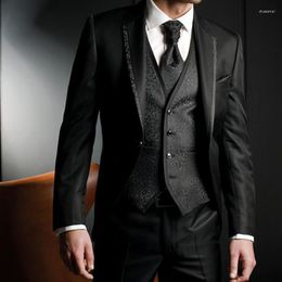 Men's Suits Latest Coat Pant Designs Men Groom Tuxedos Wedding Suit Evening Party 2023 Jacket Pants Vest Male Blazer Costume Homme