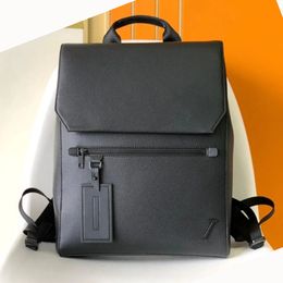Kaliteli Erkekler Sırt Çantası Lüks Omuz Çantaları Sırt Çantaları Tasarımcı Çanta Siyah Orijinal Deri Shool Çantası Seyahat Bilgisayar Sırt Çantası Tote