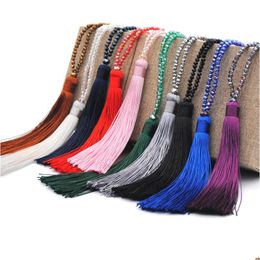 Lockets Wholesale American Crystal Necklace Tassel Pendant Bohemian Direct Sale From Manufacturers Drop Delivery Jewellery Neck Dhgarden Dhrlq