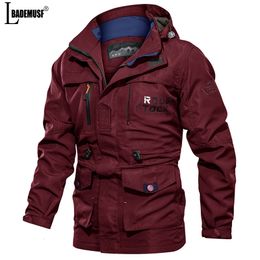 Mens Jackets Autumn Winter Tactical Jacket Outdoor Camping Wear Resistant Coat Breathable Sweat Absorption 230207