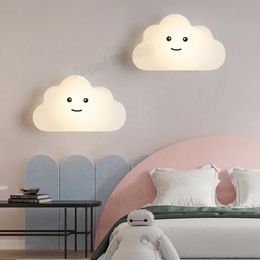 Wall Lamps Nordic Children Room Cloud Lamp Beside Bedroom Light Fixtures Modern Decor Minimalist Sconce Lights With USB Plug 10WWall