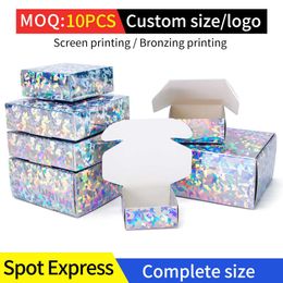 Gift Wrap Diamond laser packaging Festival party gift box soap carton supports customized size and 0207