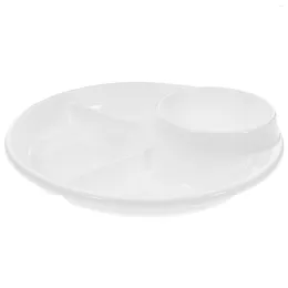 Plates Divided Plate Serving Tray Dish Dinner Compartment Trays Breakfast Salad Dessert Portion Fruit Appetiser Platter Dishes