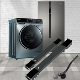 Bathroom Shelves Washing Machine Stand Movable Refrigerator Raised Base Mobile Roller Bracket Wheel Kitchen Accessories Home Appliance 230207