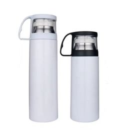 12oz 17oz Mug Sublimation Blank Water Bottle Double Wall Stainless Steel Travel Thermos Tumbler Vacuum Insulated Flask Thermo Water Bottle Tea Coffee Cups