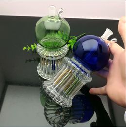 Thick Glass Bowl Pipes Colour Bowls Smoking Upper apple and lower twisted four-claw glass water bottle