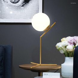 Table Lamps Indoor Room Decor Ball Lamp Eye Protection Reading Light 110V 220V Metal Glass Lighting Led Desk For Study