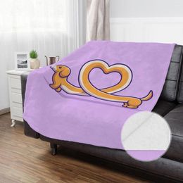 Blankets Comfortable Soft Fleece Blanket For Bed Cute Dog Cartoon Warm Home