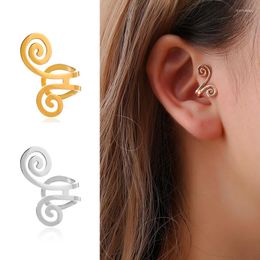 Backs Earrings Aneebayh Trendy Stainless Steel Clip For Women Man Non Piercing Earring Ear Cuff Fashion Jewellery Wholesale