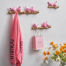 Hooks & Rails Wall Decor Home Accessories Living Room Hanger Resin Bird Key Kitchen Coat Clothes Towel Hat Handbag Holder1