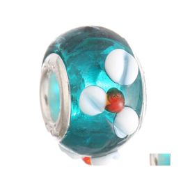 Glasperlen Charms Hübsche europäische Murano Biagi Großes großes Loch Rroll Fit für Charm-Armbänder Halskette Mix Farbe Drop Lieferung Schmuck Dhwbe