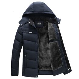 Men s Jackets Parka Coats 2023 Winter Jacket Thicken Hooded Waterproof Outwear Warm Coat Fathers Clothing Casual Overcoat 230207