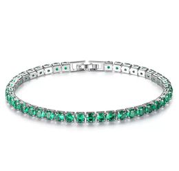 Tennis Wide Shining CZ Cluster Tennis Bracelet Fashion Party Costume Jewellery Bijoux for Women