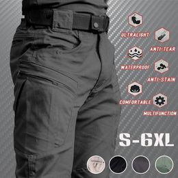 Men's Pants 2023 Outdoor Waterproof Tactical Cargo Men Breathable Summer Casual Army Military Long Trousers Male Quick Dry 230206