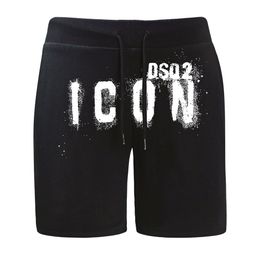 dsq2 shorts shorts masculinos estilo verão shorts de praia de algodão de tricô masculinos no verão cintura elástica casual juventude dsq calça de moletom grande calça de cinco partes DK921