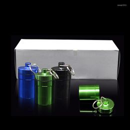 Storage Boxes 10pcs Key Holder Aluminum Waterproof Shaped Box Bottle Container Llaveros Chaveiros Keychain Case Stash