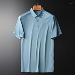 Мужские футболки Mens High Summer Caffice Caffice Clotemeve Solid Color Man Plus Business 4xl Business и повседневные мужские футболки