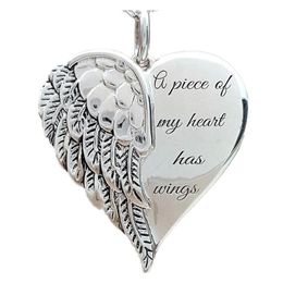 Pendant Necklaces Wholesale Selling Love Wing European And American Angel Lettering Necklace Xl1C129 Drop Delivery Jewelry Pe Dhgarden Dhqfi