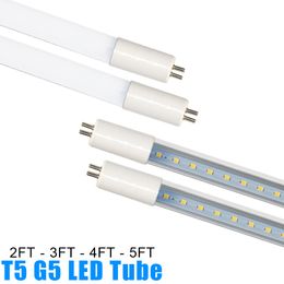 AC85-265V Input G5 T5 LED Tube Light Lamp Fluorescent LED Light G5 SMD2835 T5 High Bright Easy Instal New Arrival Crestech168