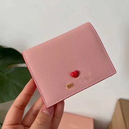 Brand Designer Wallet Card pack Love Womens Wallet Short Womens Cards Bag Large Capacity Multi-card Leather Wallets Simple and Fashionable Factory Direct Sale