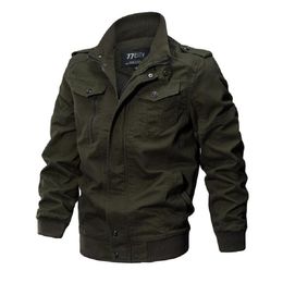 Winter Jacket Men Autumn Cotton Pilot Jacket Coat Army Mens Bomber Jacket Cargo Flight Male Plus Size 6XL