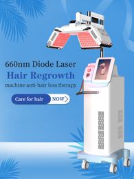 Professional Use Low-Level Cold Diode Laser 660nm Diode Laser Hair Regrowth Beauty Machine For Anti-hair Removal treatment