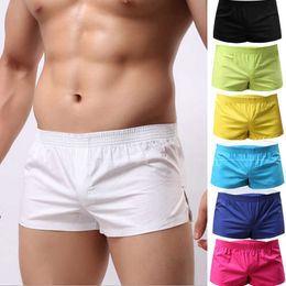 Men's Shorts 2022 Men Summer Breathable Cotton Male Gym Sports Running Sleep Comfortable Casual For 7 Colors Y2302