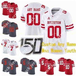 American College Football Wear College NCAA College Jerseys Houston Cougars 31 Derek Parish 34 Mulbah Car 4 D'Eriq King 4 Kevin Kolb 5