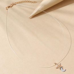 Pendant Necklaces Fashion Retro Geometric Collar Double Chains Leather Simple Choker Heart Necklace Gift For Women Men 145465