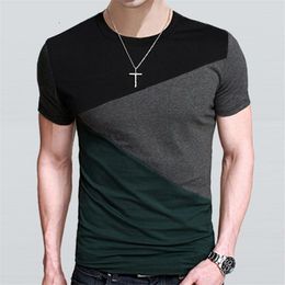 Men's T Shirts 6 Designs Mens Shirt Slim Fit Crew Neck T-shirt Men Short Sleeve Casual Tshirt Tee Tops Size M-5XL TX116-R