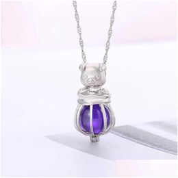Lockets Wholesale New Type Of Cute Pig Cage Pendant S925 Sier Magic Box Essential Oil Diffuser Diy Accessories Drop Delivery Dhgarden Dhfnu