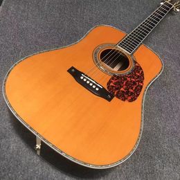 Custom guitar, AAA solid spruce top, ebony fingerboard, rosewood sides and back, open tuner, 41-inch high-quality acoustic guitars