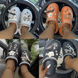 Slippers Wholesale Shoes Slippers Vendors Garden EVA Flat Women's Clogs Women Clogs Shoes Classic Letter Sandals With Charms Pins 0208V23