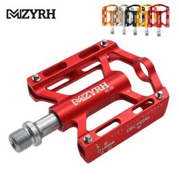 Bike Pedals MZYRH Bicycle Pedals Ultralight Anti-slip CNC BMX MTB Road Bike Pedal Cycling 3 Sealed Bearing Pedals Bicycle Parts MZ-206 0208