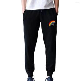 Men's Pants Joggers All Match Breathable Loose Relaxed Fit Mid Waist Men Trousers For Daily Wear