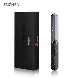 Clippers Trimmers ENCHEN Electric Nose Hair Trimmer Eyebrow Removal Clipper Razor Shaver Trimmer IPX7 Waterproof TypeC Fast Charging Travel Lock 230208