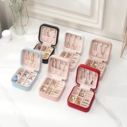 Jewellery Box Portable Travel Display PU Leather Jewellery Case Boxes Necklaces Earrings Rings Holder Storage Organiser