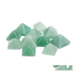 Stone Pack Of 7 Chakra Pyramid Set Crystal Healing Wicca Natural Spirituality Carvings Square Quartz Turquoise 401 Q2 Drop Delivery J Dhvk5