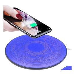 Night Lights Magic Array 10W Led Wireless Charger Fast Charging Pad For Phone X Xs S9 S10 Huawei P20 Mate 20 Drop Delivery Lighting I Dhmoj