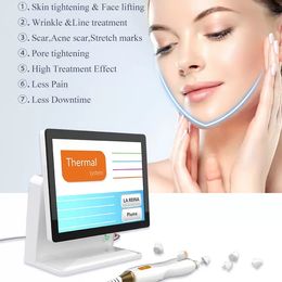 Portable 2mhz Gold Fractional Rf Micro Needling Freckles Removal Microneedle Radio Frequency Face Lifting Scars Remova Stretch Marks Removal Machine