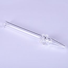5 Inch Hookahs Clear Philtre Tips Tester Rig Stick Nail Nectar Collectors Quartz Straw Tube Glass Water Pipes