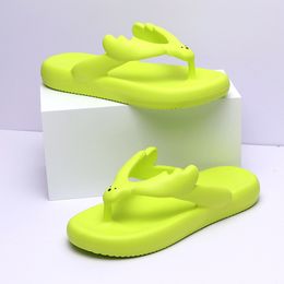 Модная рога летние дизайнерские женские сандалии сказочная квартира на улице пляжные тапочки шлепанцы женские черно-зеленый белый розовый 36-40