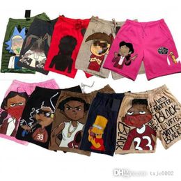 Designer 3XL Mens Cotton Shorts Fashion Cartoon Printed Short Sport Pants With Tag Desinger Summer Plus Size Clothing