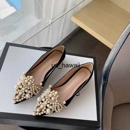 Dress Shoes Comemore New 2022 Trend Pearl Ballet Flats Women Pumps Floors Shoes Without Heels Loafers Female Dress Moccasins Ladies Luxury T230208
