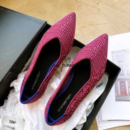 Dress Shoes Women Summer Casual Shoes Knitting Ethnic Fabric Soft Women Flats Shoes Slip on Doctor Nurse Workers Loafers T230208