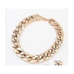 Pendant Necklaces Gold Chains For Men Women Fashion Jewelry Choker Statement Drop Delivery Pendants Dhwvc