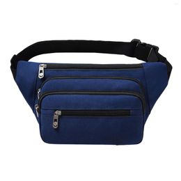 Outdoor Bags Portable Waterproof Men Women Waist Bag Practical PU Fanny Pack Multi Pockets Large Capacity Sports Adjustable Belt